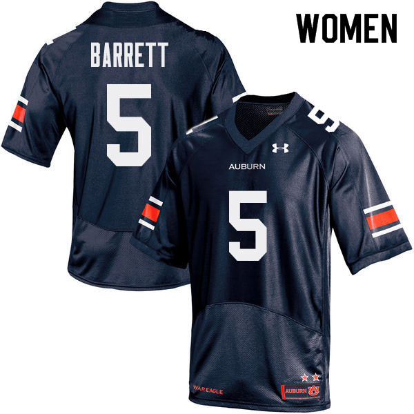 Women Auburn Tigers #5 Devan Barrett College Football Jerseys Sale-Navy